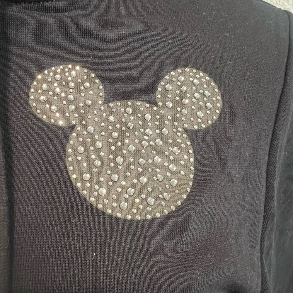 NWT Disney Black Hoodie with Glitter Mouse Logo 💫 - Picture 8 of 8